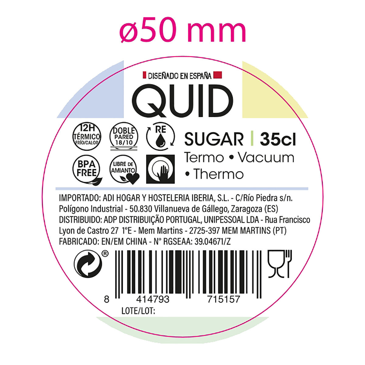 Termos Quid Sugar Grön Metall 350 ml - 6