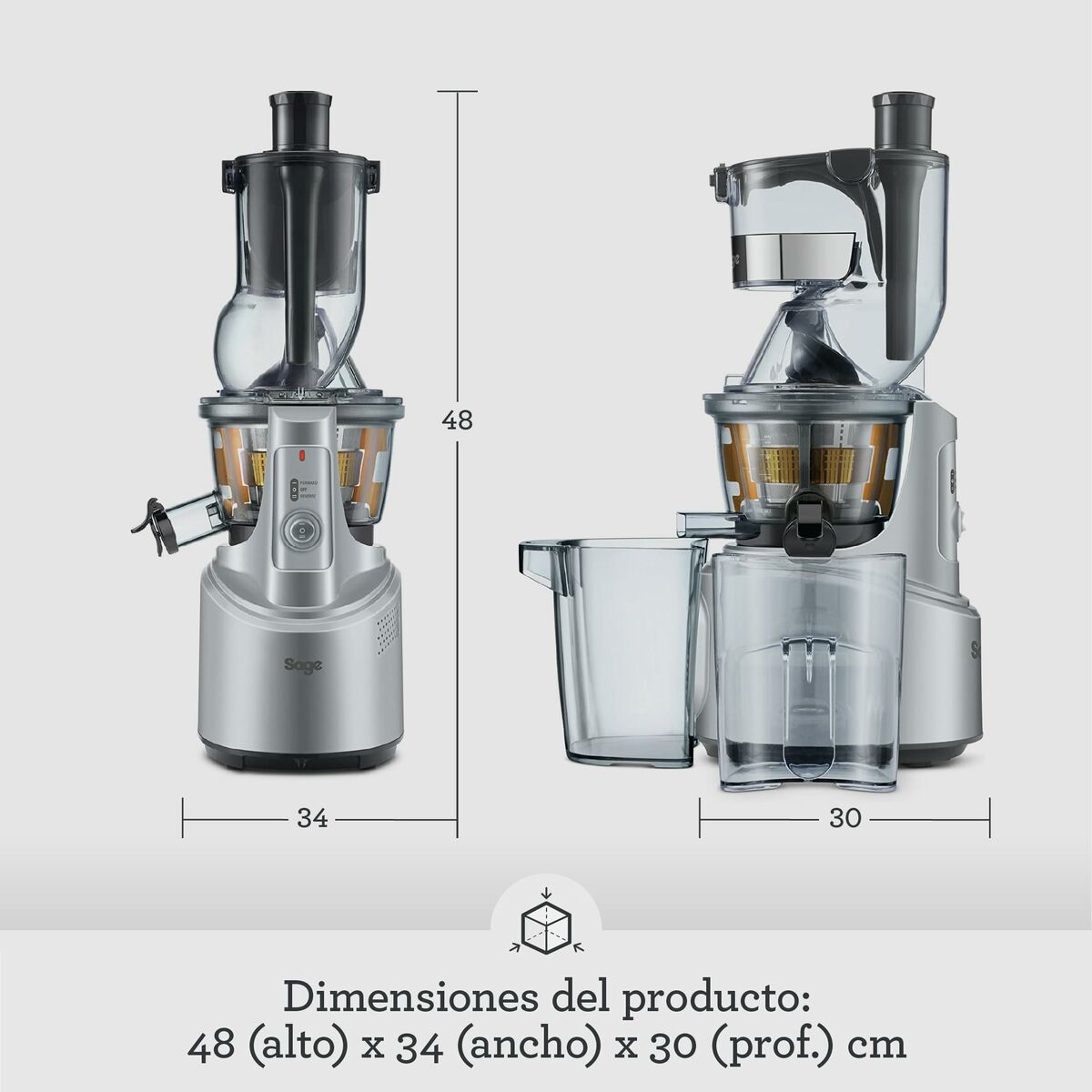 Mixer Sage Big Squeeze Silvrig 2400 W 1,5 L - 3