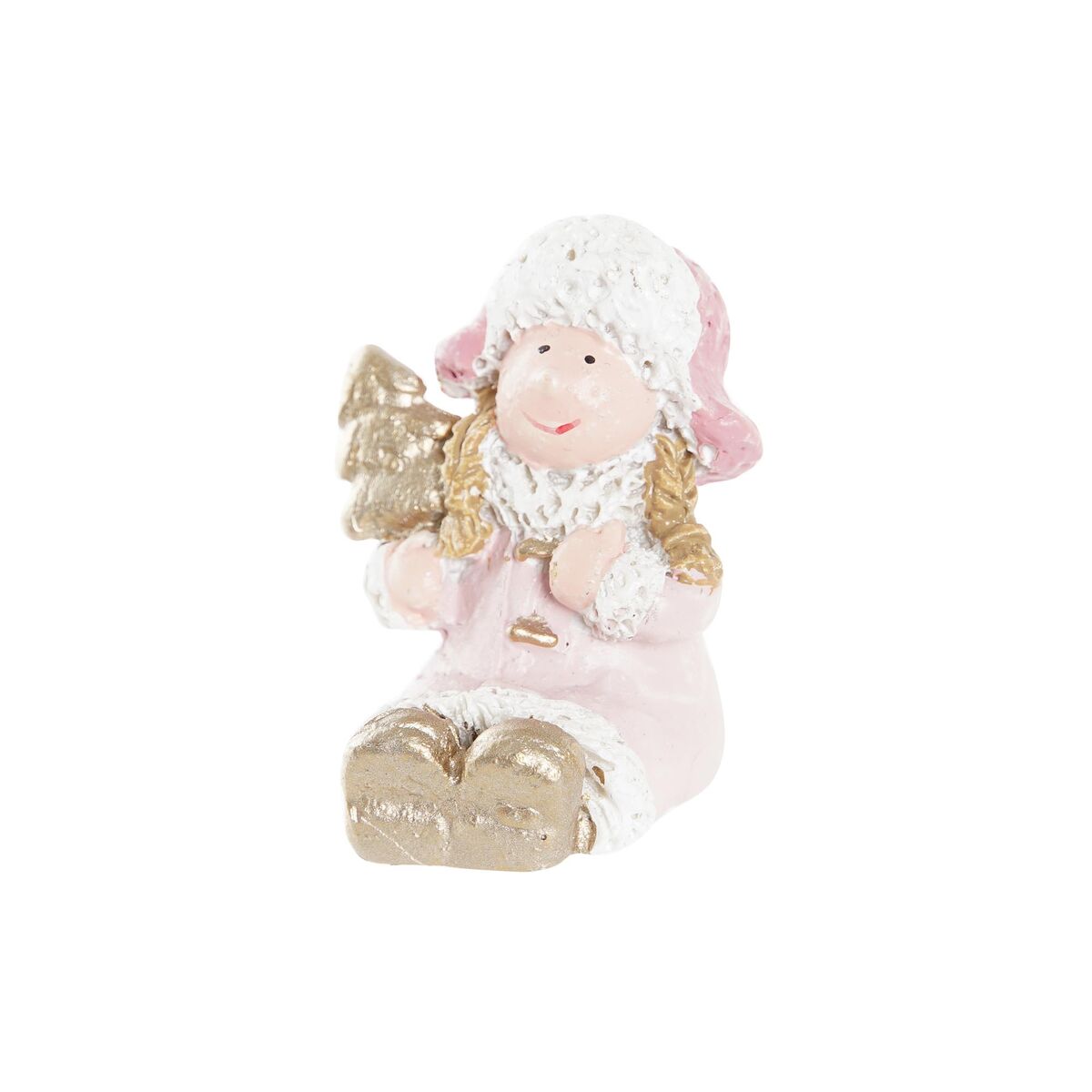 Julgranskula DKD Home Decor Harts Ängel (3,5 x 2,5 x 4 cm) (4 antal) - 3