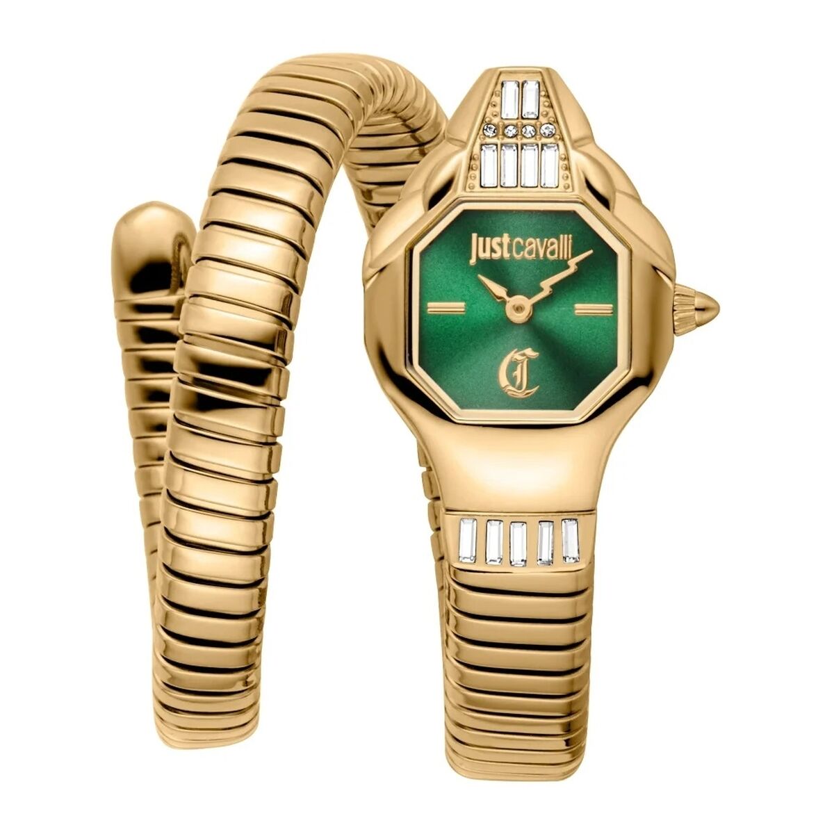 Damklocka Just Cavalli SNAKE Gyllene (Ø 20 mm)