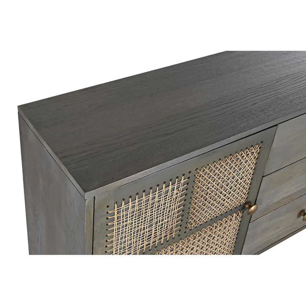 Skänk DKD Home Decor Grå Naturell Mangoträ Trä MDF 160 x 40 x 75 cm - 2