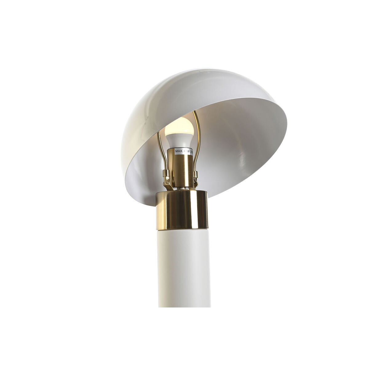 Bordslampa DKD Home Decor Gyllene Metall Vit 220 V 50 W 24 x 24 x 36 cm - 2