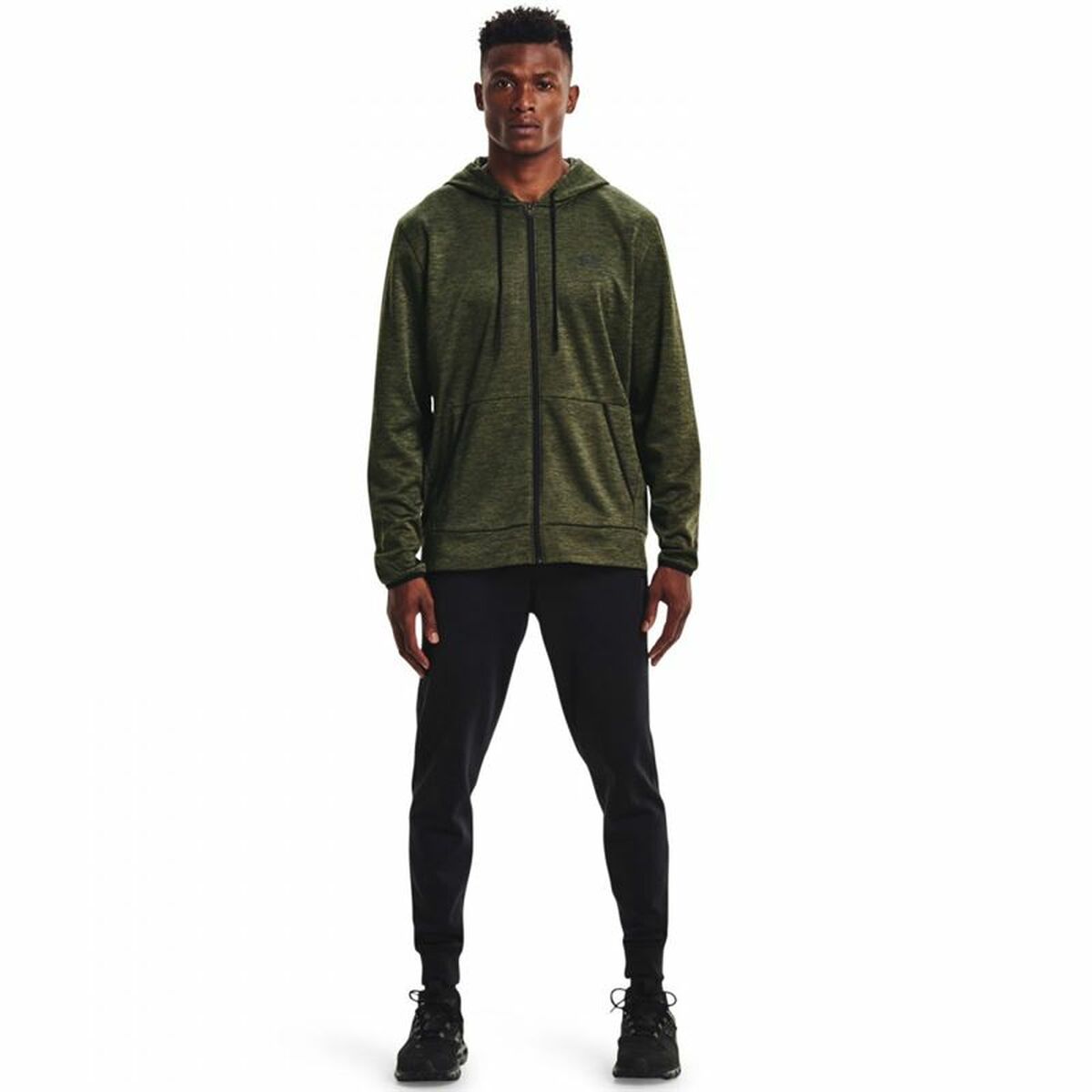 Träningsjacka Herr Under Armour Fleece FZ Oliv - 2