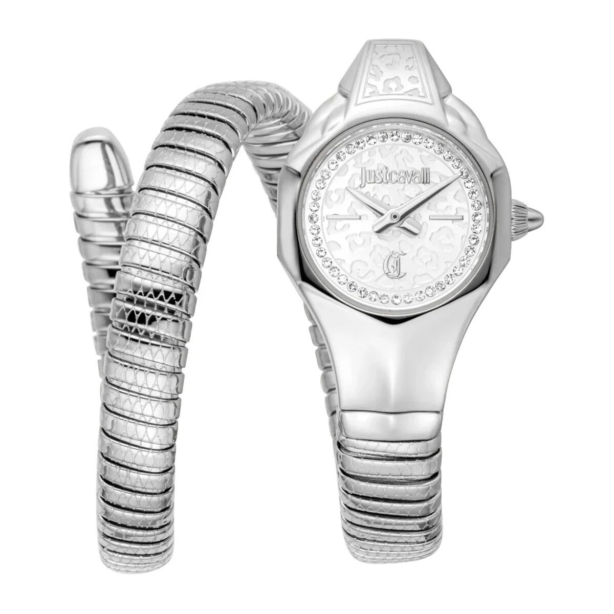 Damklocka Just Cavalli SNAKE Silvrig (Ø 22 mm)
