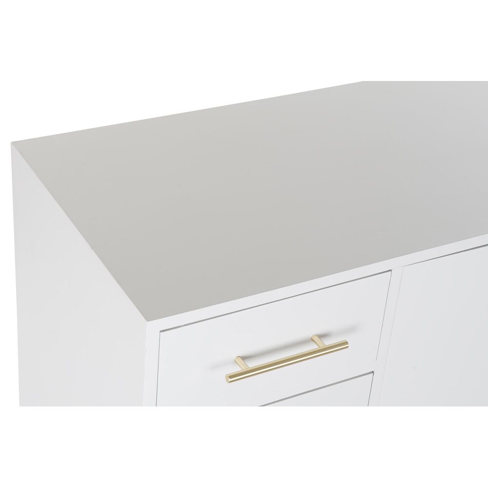 Skänk DKD Home Decor   Vit Kräm Naturell Metall Paulowniaträ 120 x 40 x 78,5 cm - 2
