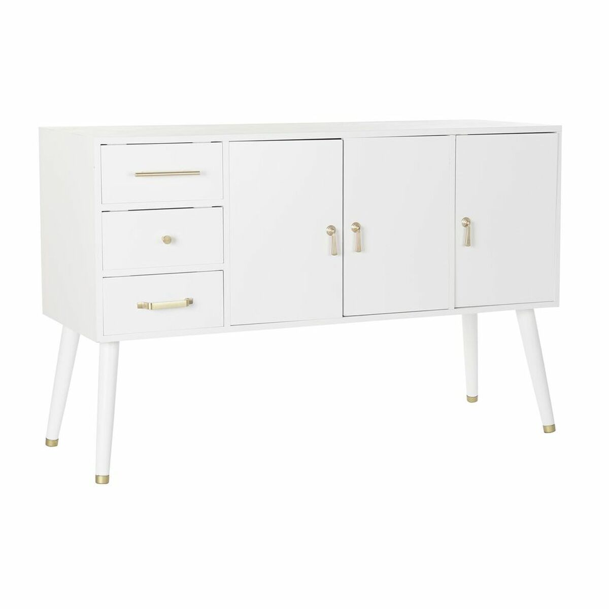 Skänk DKD Home Decor   Vit Kräm Naturell Metall Paulowniaträ 120 x 40 x 78,5 cm - 9