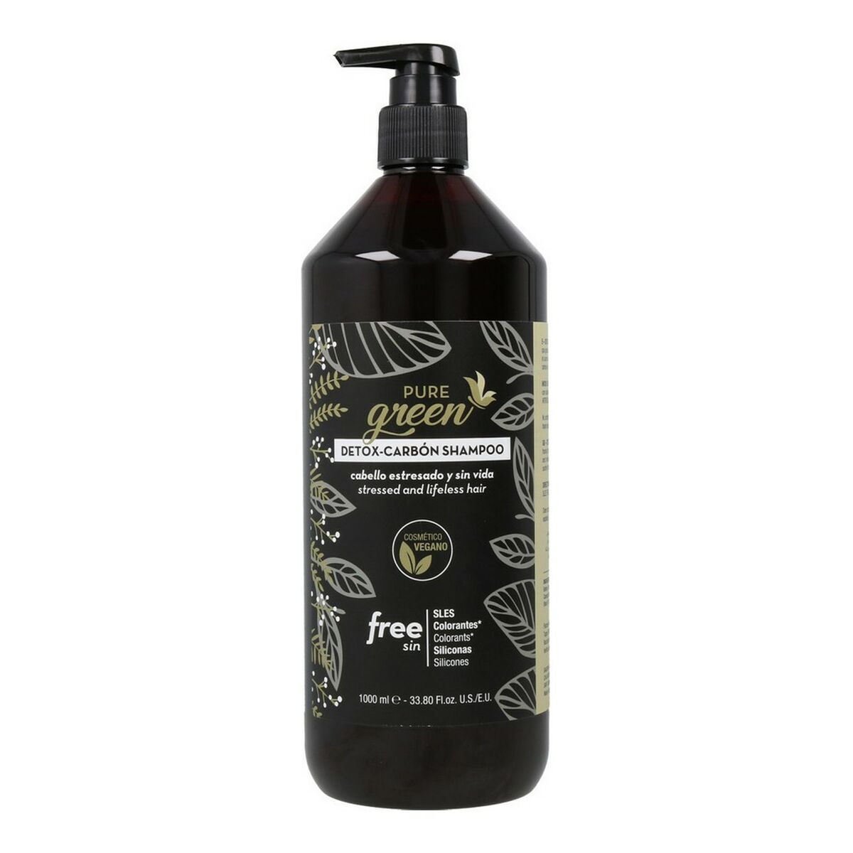 Schampo Pure Green Detox Carbon (1000 ml) - 3