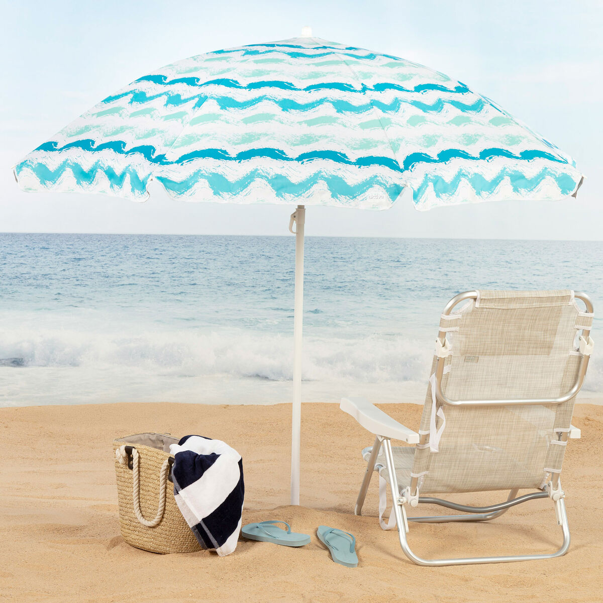 Parasoll Aktive Silvrig 200 x 200 x 200 cm (4 antal) - 3