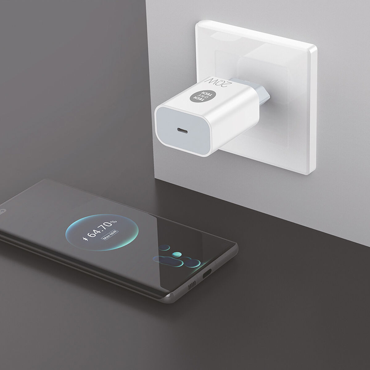 Väggladdare Tech One Tech TEC2260 20 W USB-C - 4