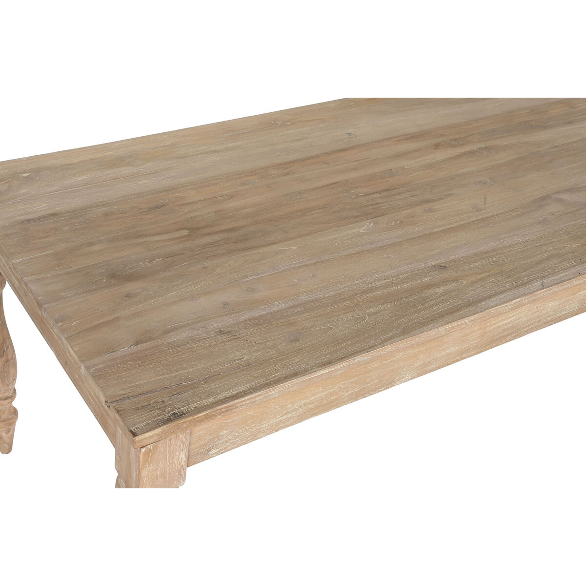 Matsalsbord Home ESPRIT Vit teakträ 195 X 97 X 77 cm - 2