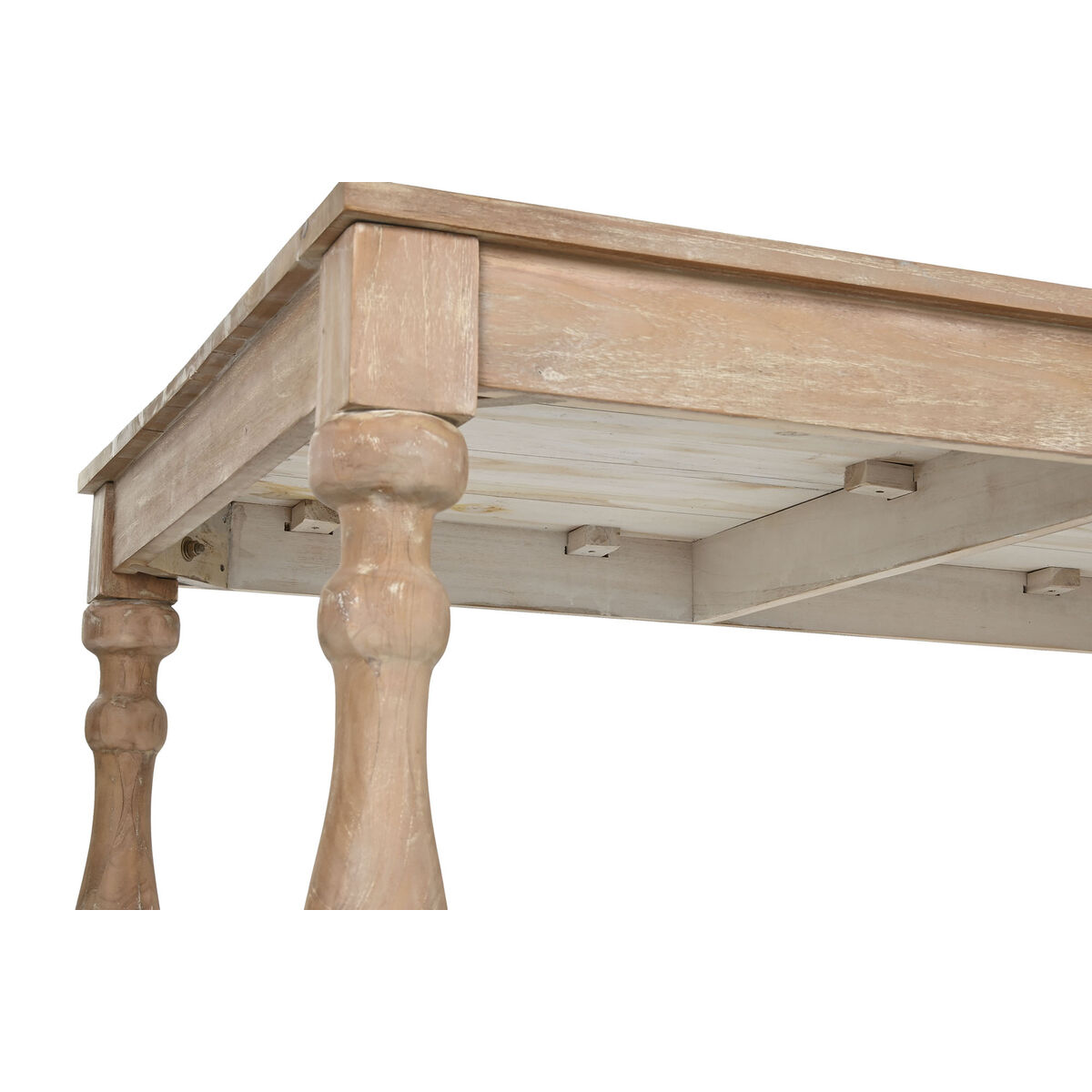 Matsalsbord Home ESPRIT Vit teakträ 195 X 97 X 77 cm - 4
