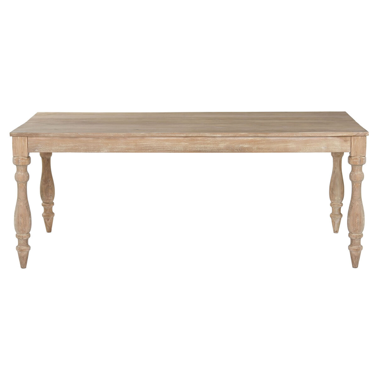 Matsalsbord Home ESPRIT Vit teakträ 195 X 97 X 77 cm - 6