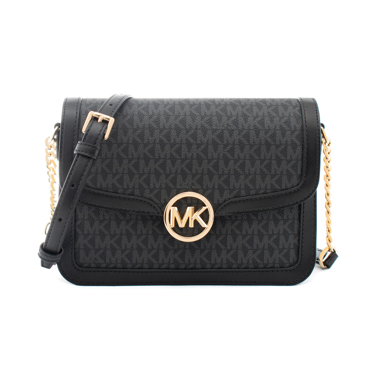 Axelväska Michael Kors Leida Svart 23 x 16 x 7 cm