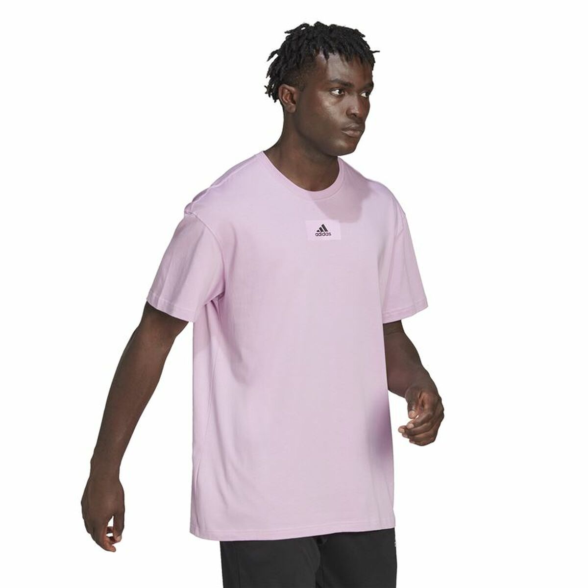 T-shirt med kortärm Herr Adidas Essentials Feelvivid Drop Lavendel - 5