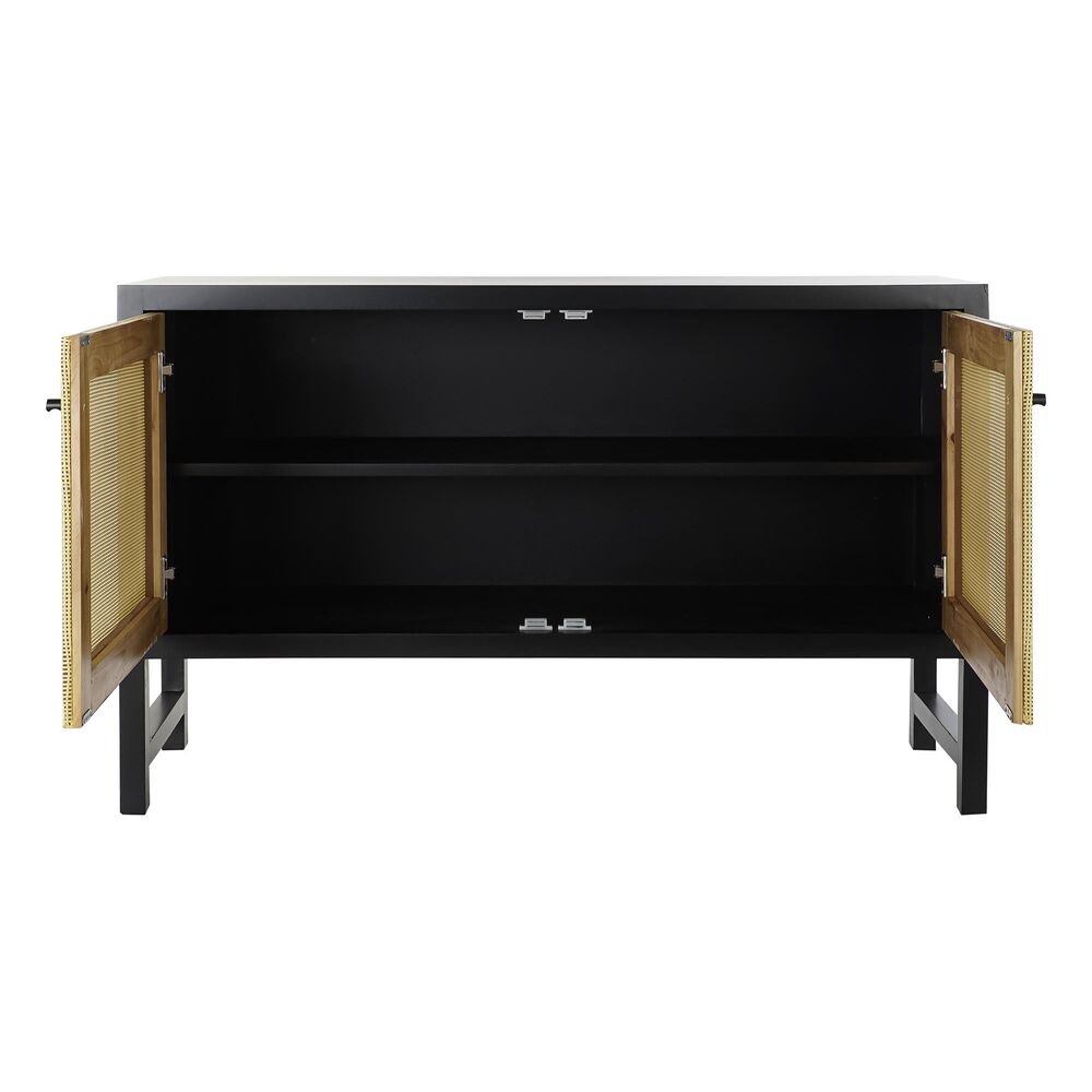 Skänk DKD Home Decor   Svart Naturell Rattan Gran 120 x 38 x 76 cm - 7