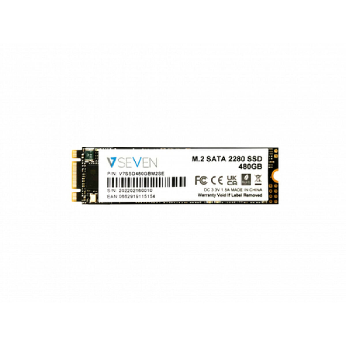 Hårddisk V7 V7SSD480GBM2SE 480 GB SSD