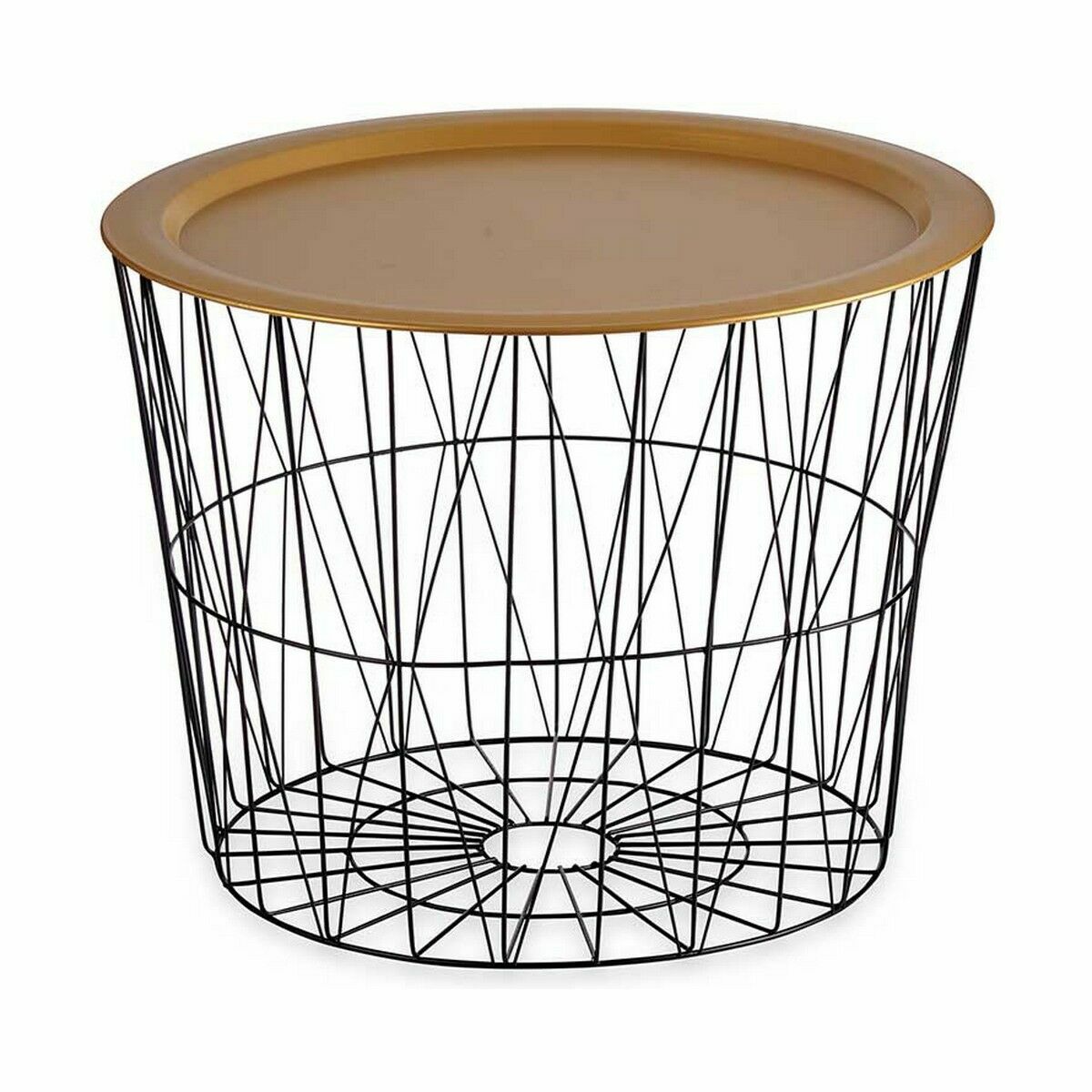 Sidobord Gift Decor Svart Gyllene 62 x 45,5 x 62 cm (4 antal) - 5