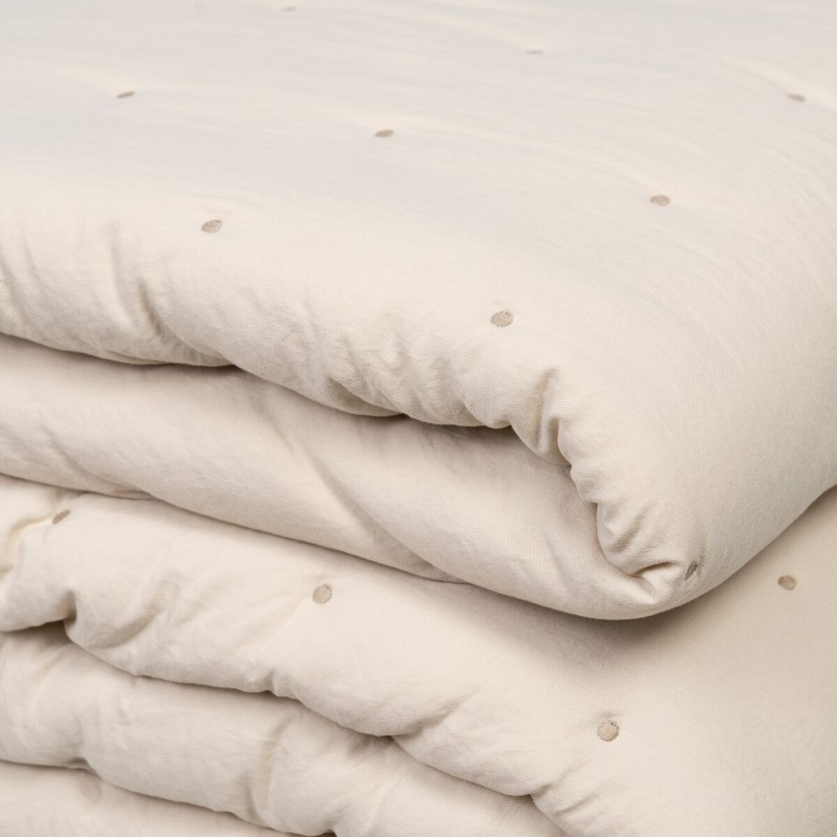 Sängöverdrag 270 x 280 cm Beige Mörkröd - 3