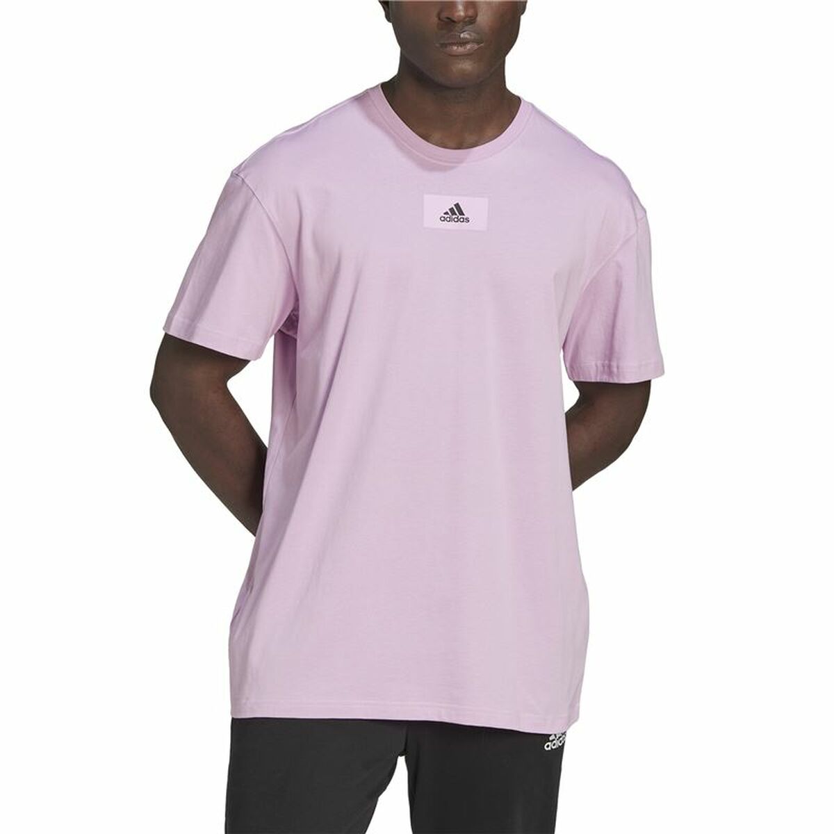 T-shirt med kortärm Herr Adidas Essentials Feelvivid Drop Lavendel - 3