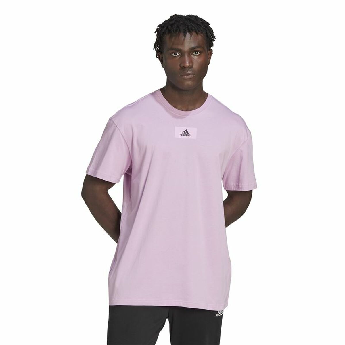 T-shirt med kortärm Herr Adidas Essentials Feelvivid Drop Lavendel - 2