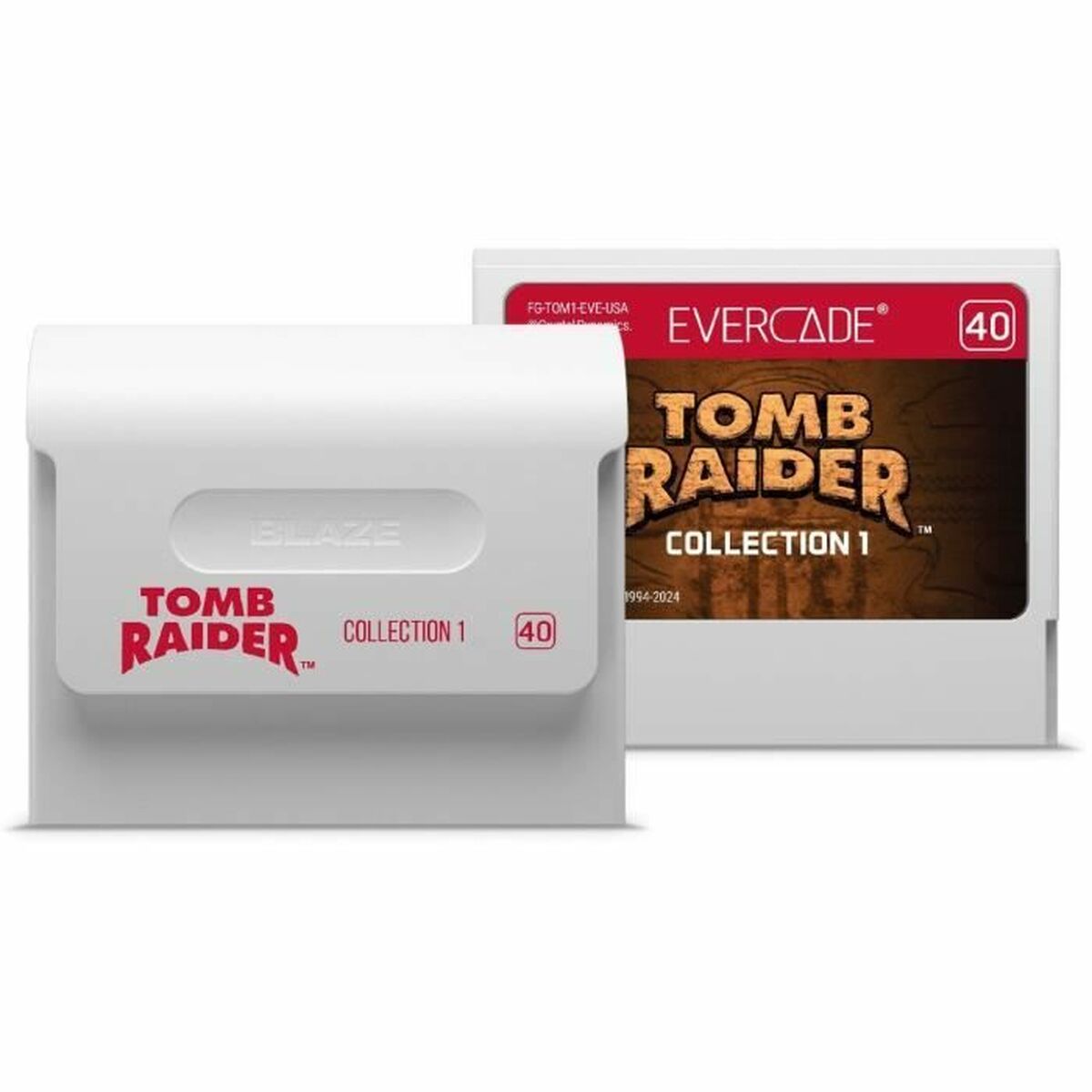 Datakassett Just For Games Evercade VS-R + Tomb Raider Collection 1 - 3