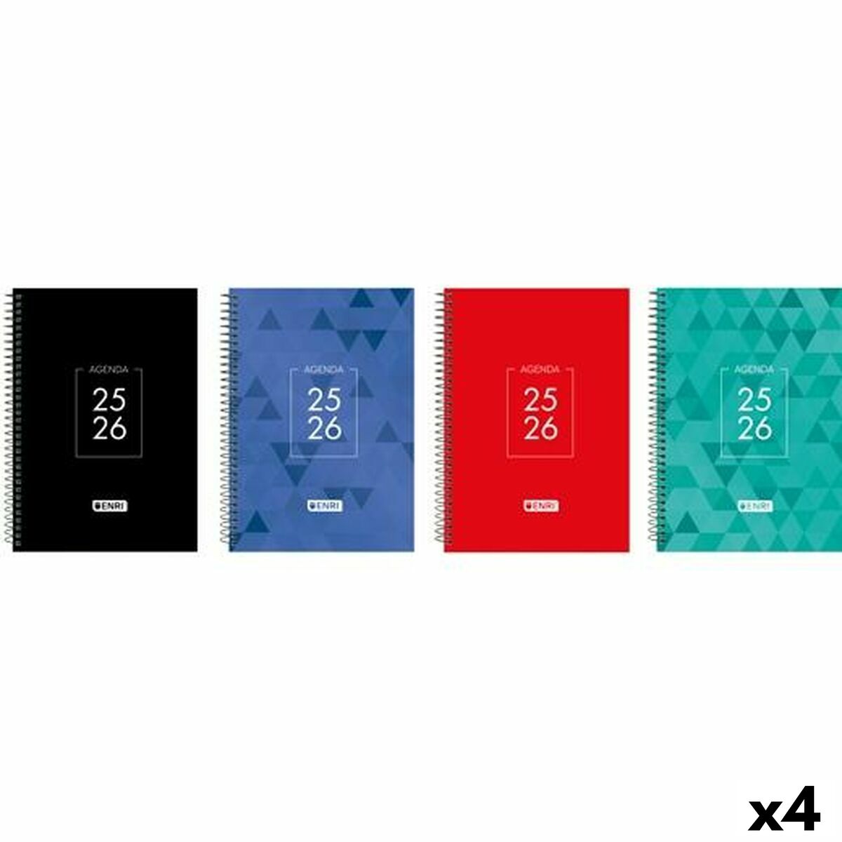 Dagbok ENRI IDENTITY 1/4 15 x 21 cm 2025-2026 (4 antal)