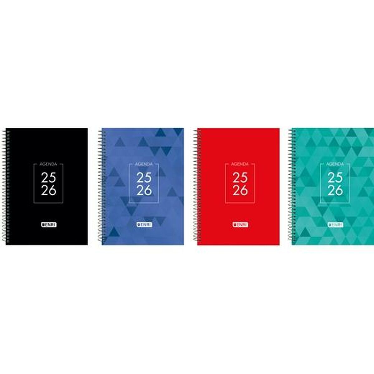 Dagbok ENRI IDENTITY 1/4 15 x 21 cm 2025-2026 (4 antal) - 2