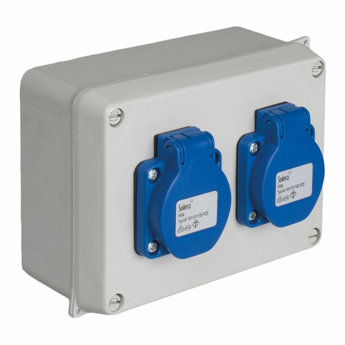 Socket box Solera 816-5 Vattentät 15,3 x 10 x 6,5 cm 250 V 16 A IP54