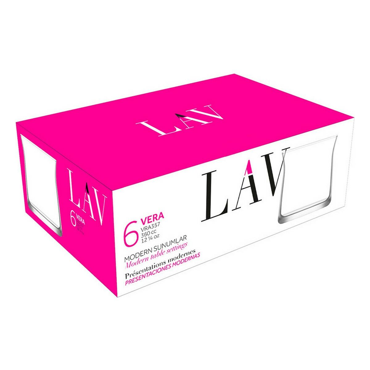 Glasset LAV Vera 360 ml 6 Delar (8 antal) - 4