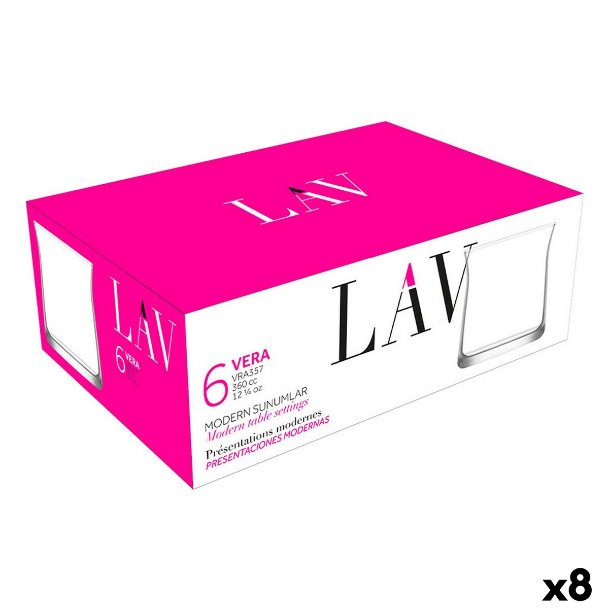 Glasset LAV Vera 360 ml 6 Delar (8 antal) - 3