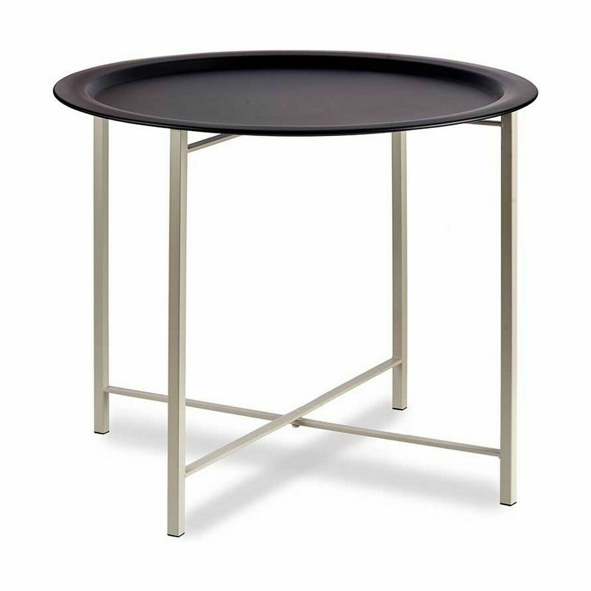 Sidobord Gift Decor Vit Svart 62 x 48,5 x 62 cm (4 antal) - 4