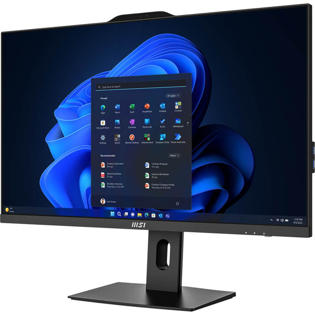 All in One MSI AP272P-483ES 27" Intel Core i5-14400 8 GB RAM 512 GB SSD Svart - 4