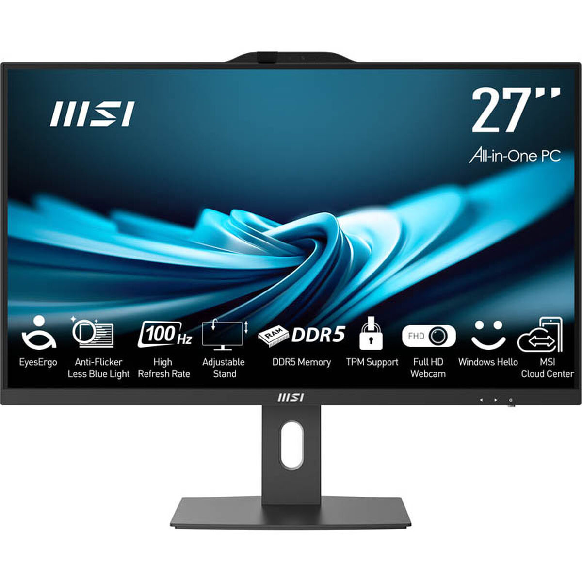 All in One MSI AP272P-483ES 27" Intel Core i5-14400 8 GB RAM 512 GB SSD Svart