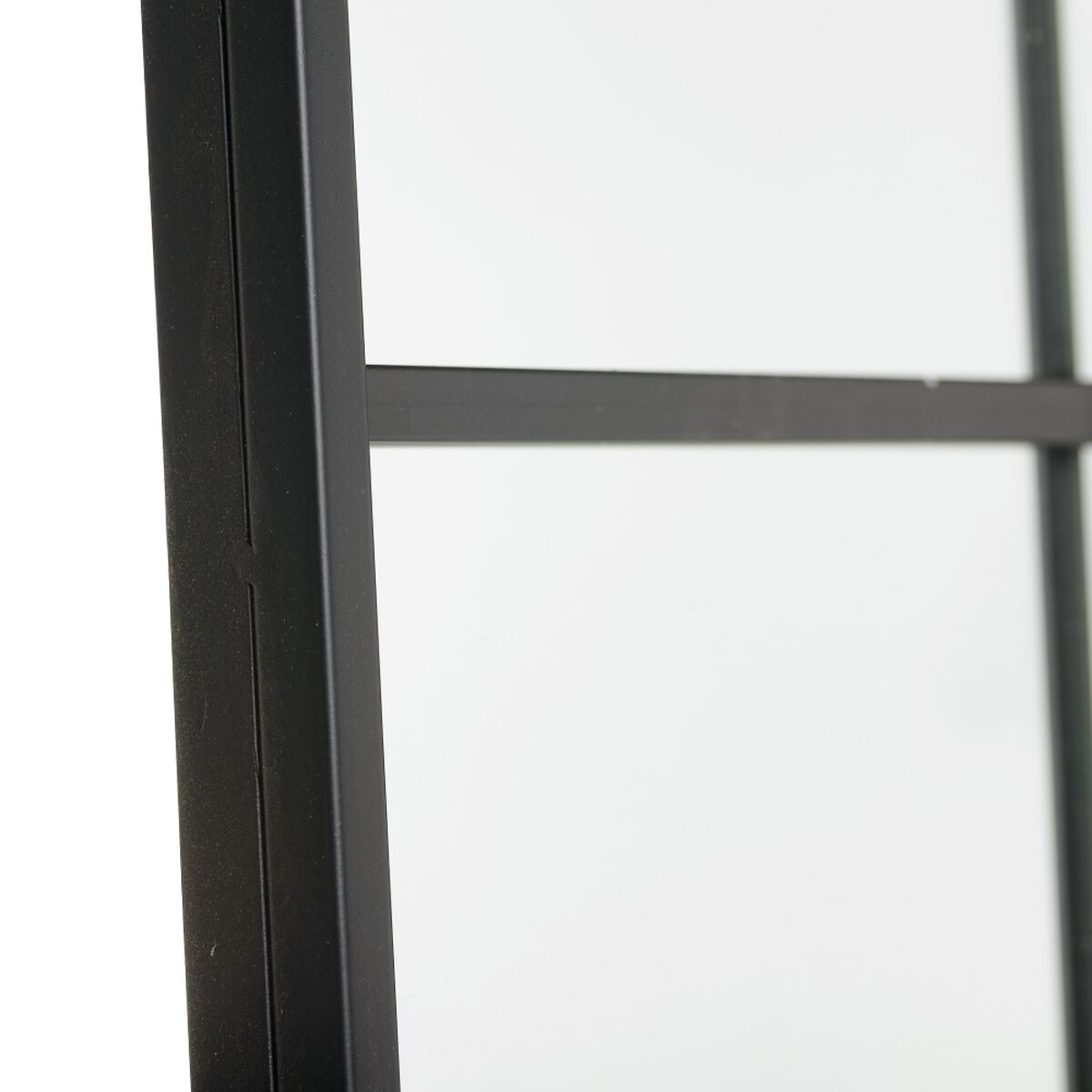 Väggspegel Svart Fönster 90 x 3 x 180 cm - 3