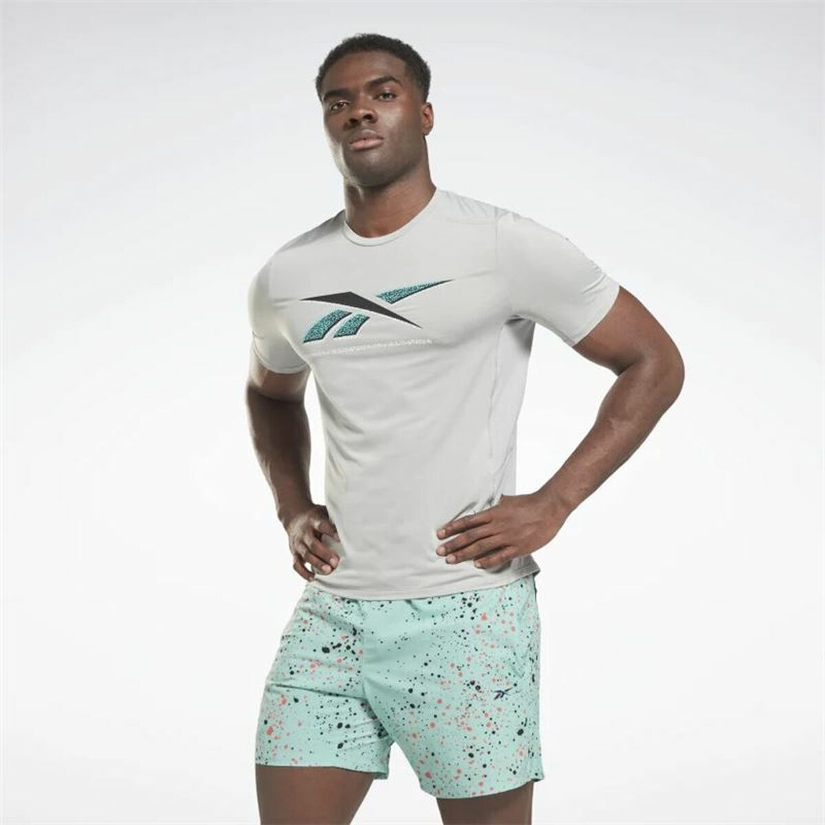T-shirt med kortärm Herr Reebok Activchill Graphic - 5