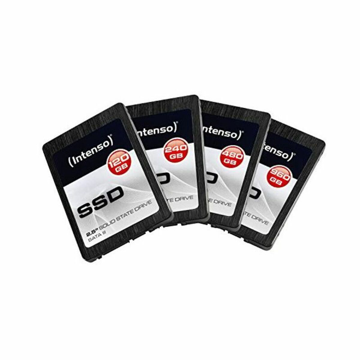Hårddisk INTENSO 3813460 2,5" 960 GB SSD SATA III TLC 960 GB SSD 120 GB 256 GB - 3