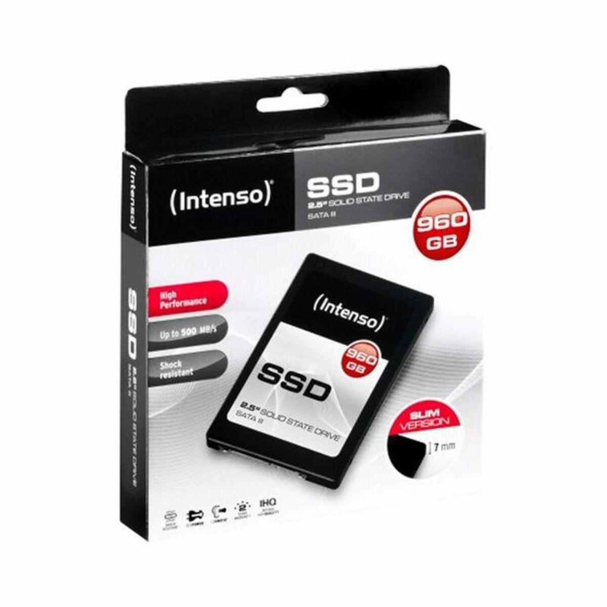 Hårddisk INTENSO 3813460 2,5" 960 GB SSD SATA III TLC 960 GB SSD 120 GB 256 GB - 2