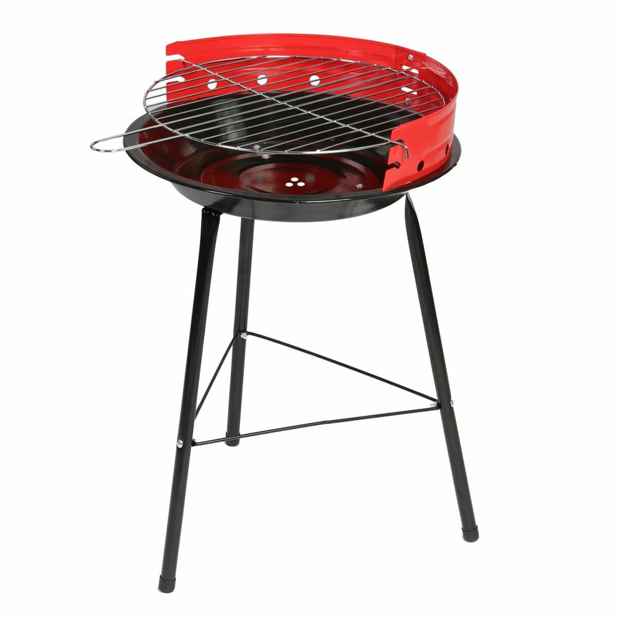 Grill Svart Röd 34 x 34 x 55 cm