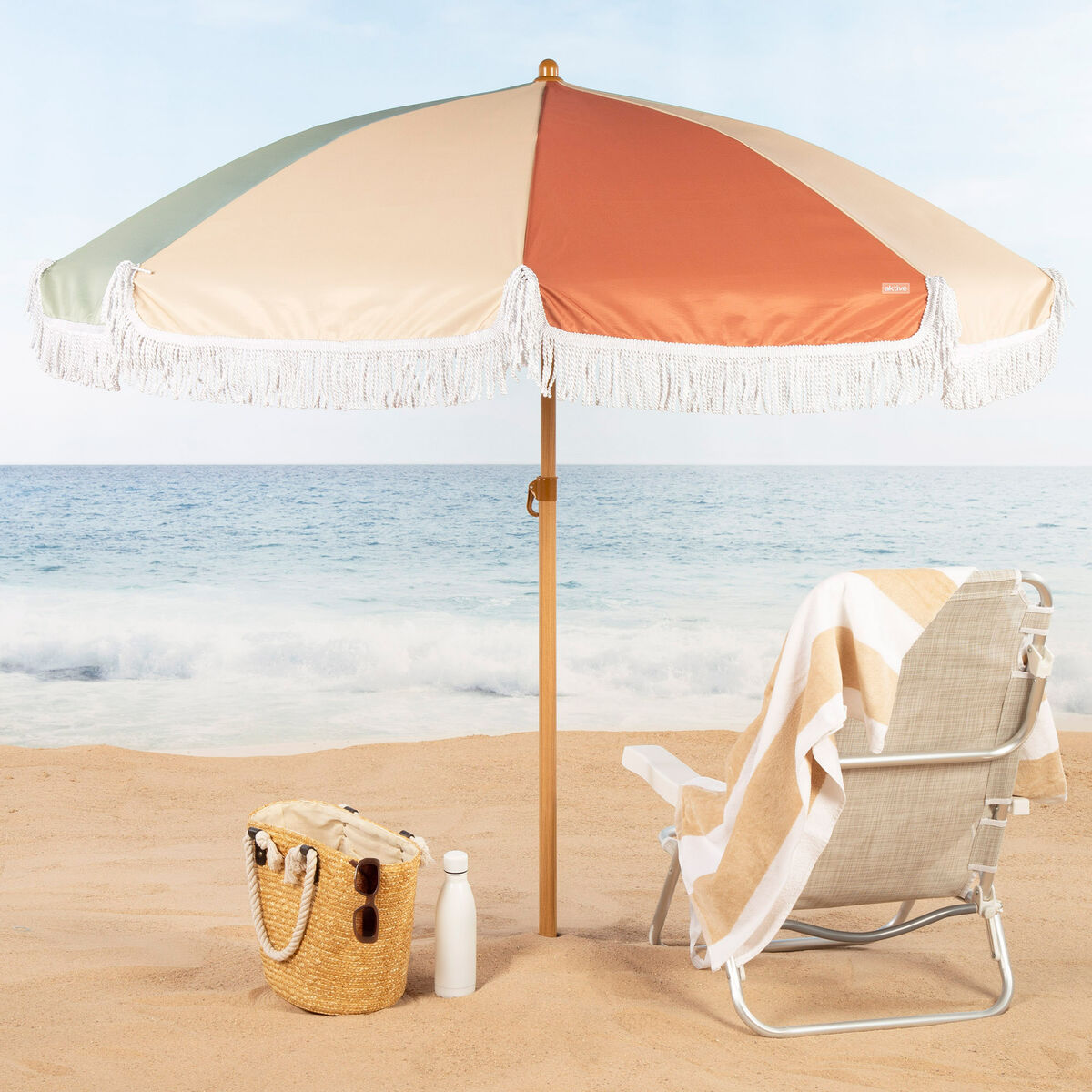 Parasoll Aktive Ø 200 cm 200 x 185 x 200 cm (4 antal) - 3