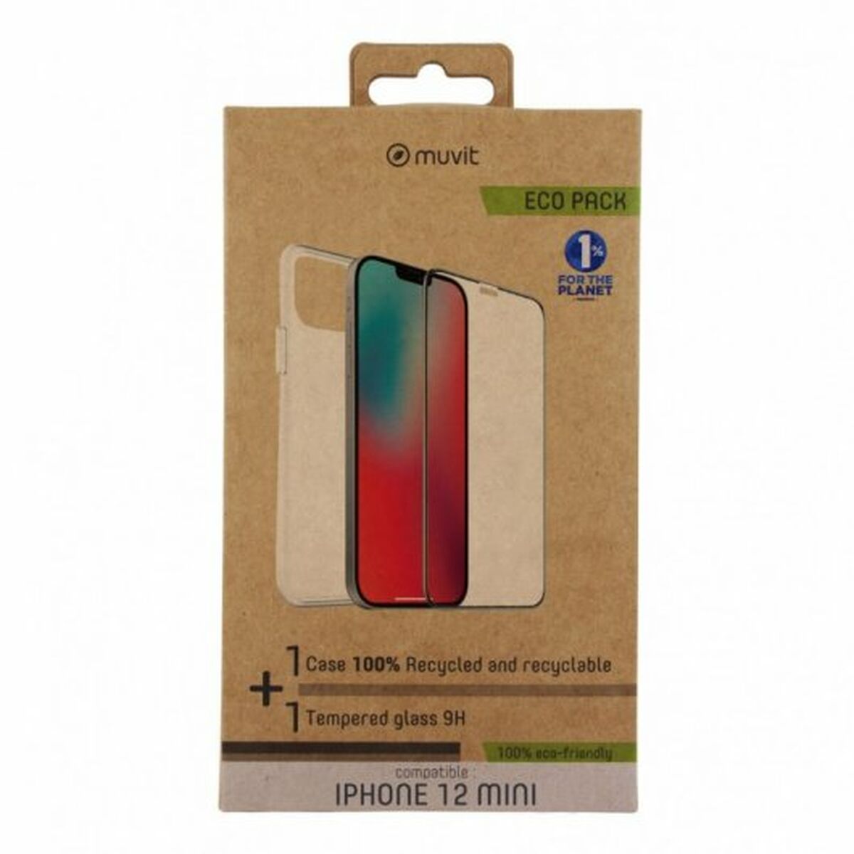 Mobilfodral Muvit iPhone 12 Mini Apple Transparent - 2