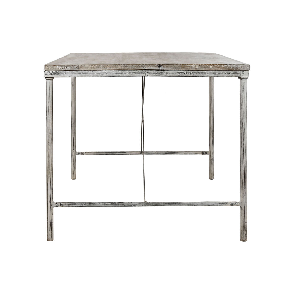 Matsalsbord Home ESPRIT Vit Järn Mangoträ 160 X 90 X 80 cm - 3