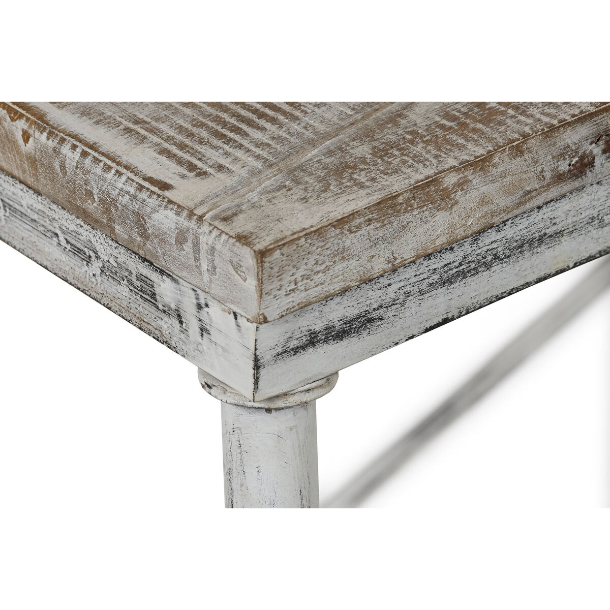 Matsalsbord Home ESPRIT Vit Järn Mangoträ 160 X 90 X 80 cm - 7