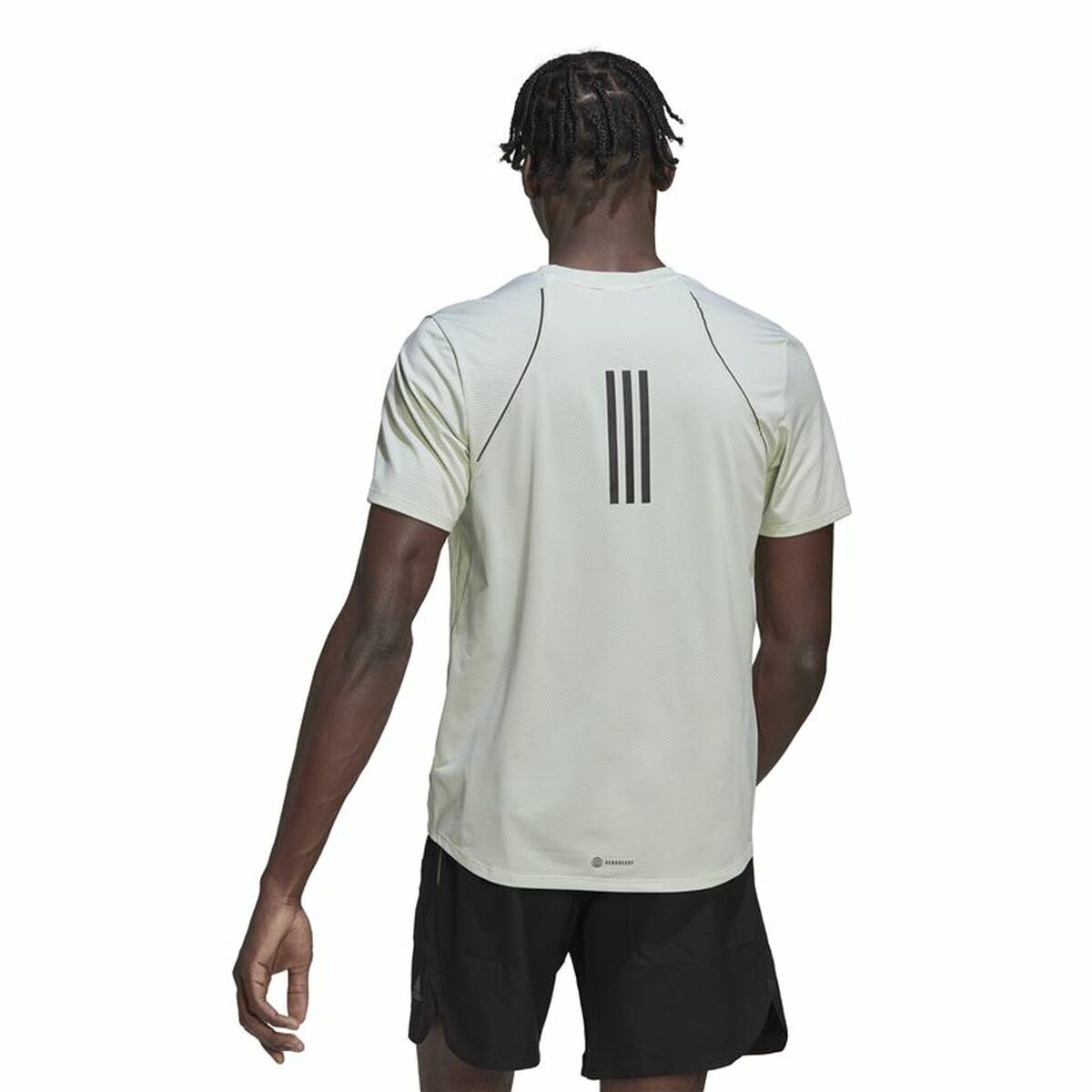 T-shirt med kortärm Herr Adidas Hiit Ljusgrön - 5