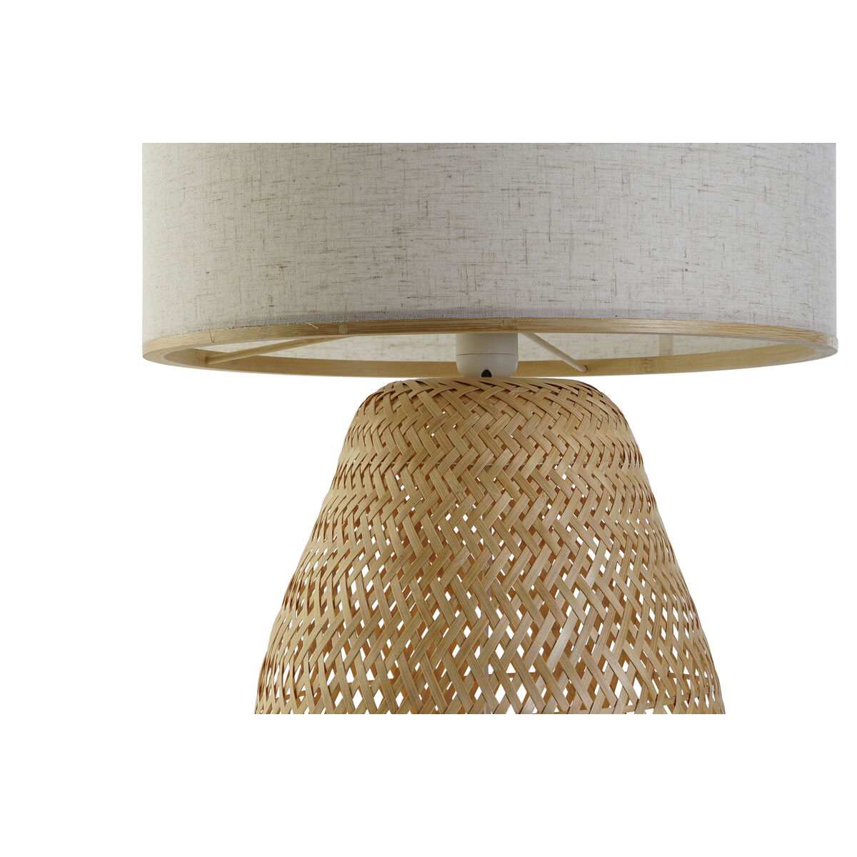 Bordslampa DKD Home Decor Brun Naturell Bambu 50 W 220 V 40 x 40 x 71 cm - 3