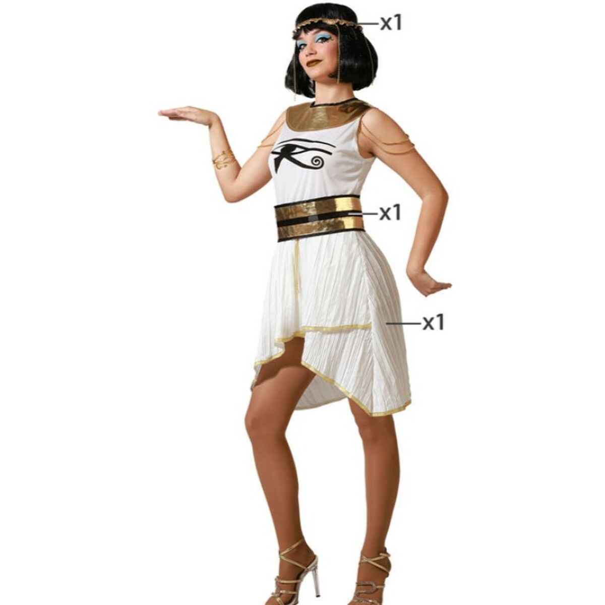 Maskeraddräkt vuxna Egyptisk kvinna - 4