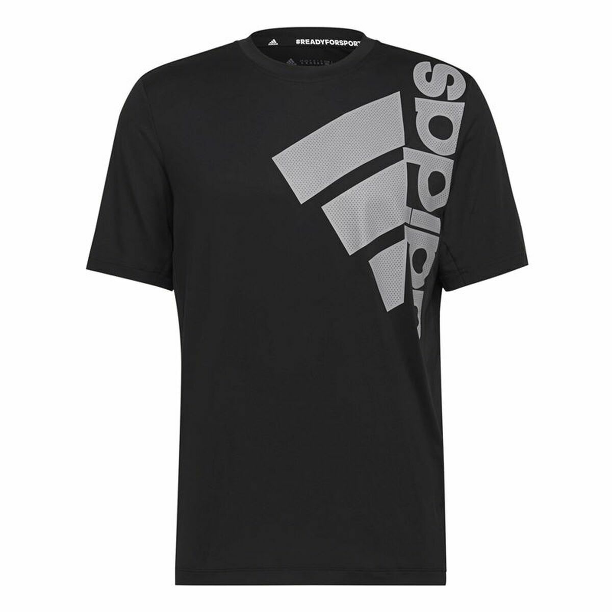 T-shirt med kortärm Herr Adidas Big Badge Svart - 2