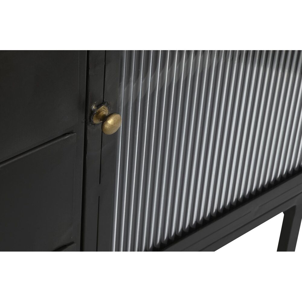 Skänk DKD Home Decor   Svart Gyllene Naturell Metall Mangoträ 145 x 40 x 85 cm - 4