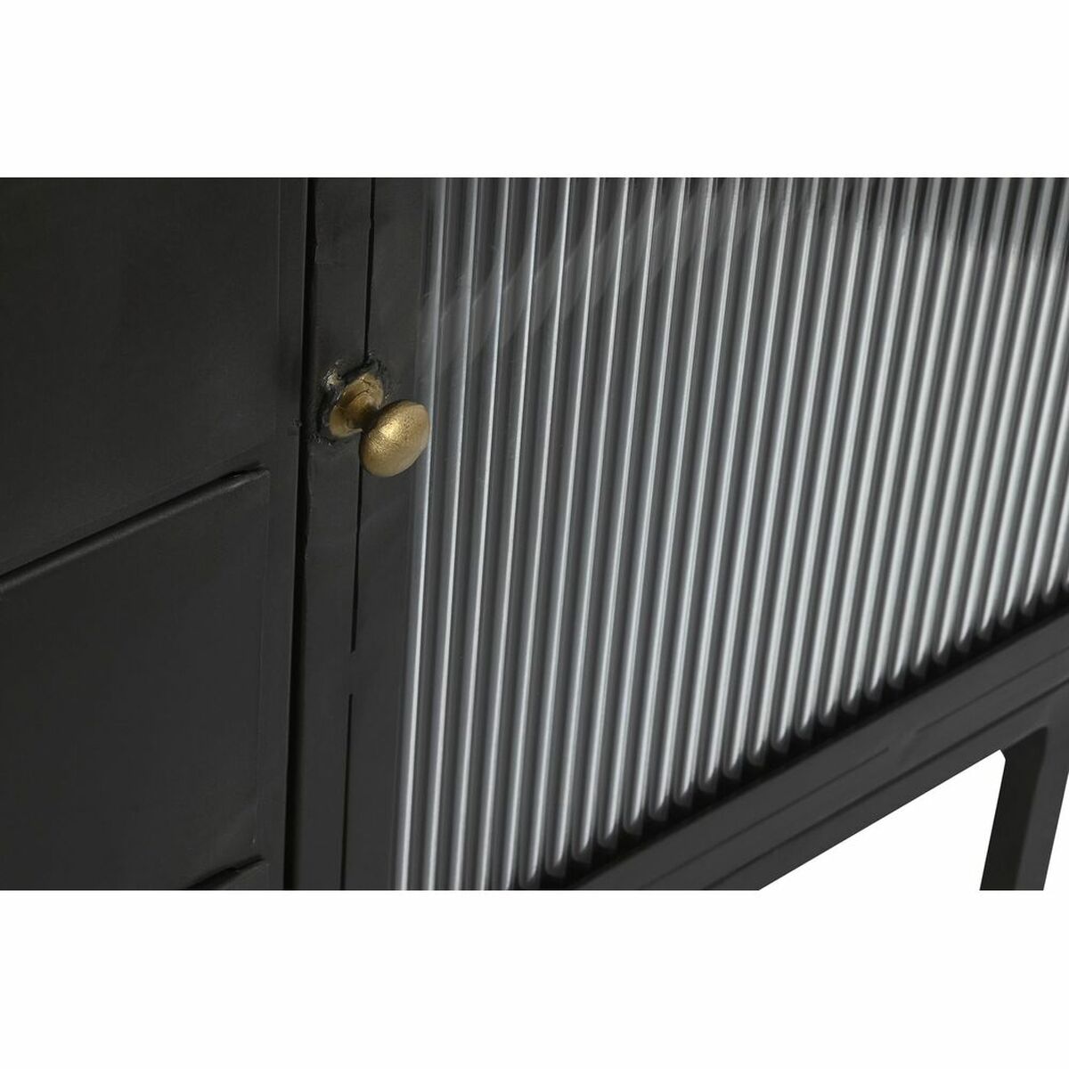 Skänk DKD Home Decor   Svart Gyllene Naturell Metall Mangoträ 145 x 40 x 85 cm - 16