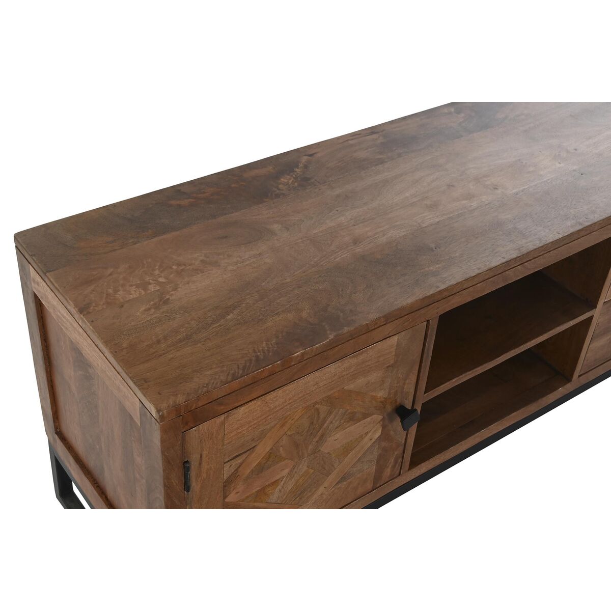 Skänk DKD Home Decor   Svart Gyllene Naturell Metall Mangoträ 145 x 40 x 85 cm - 14