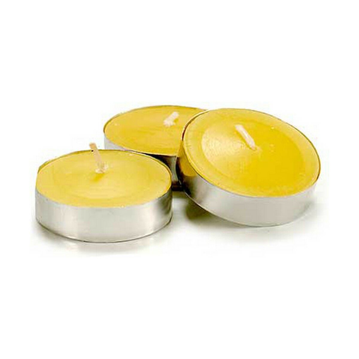 Set med levande ljus Ibergarden Gul Vax Citronella (12 antal) (24 antal) - 4